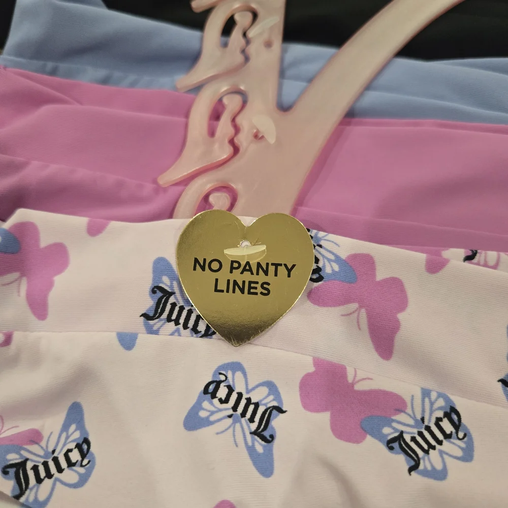 Juicy Couture Bikini Hipsters Underwear Logo Pack of 5 Size XL No Panty Lines